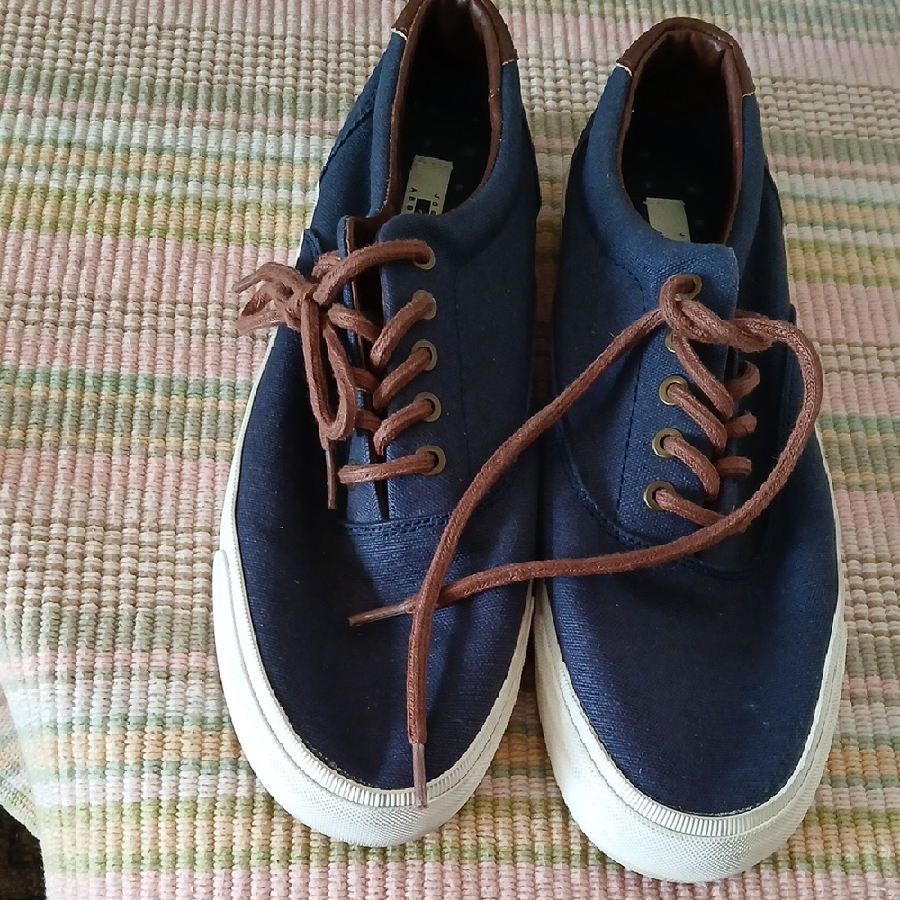 Men's Blue Canvas Sneakers
